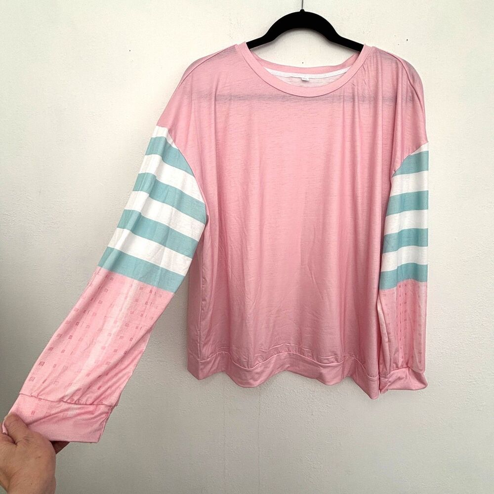 Womens Casual Plus Size Pull Over Top 5X Cottage Comfort Stretch Everyday Basic